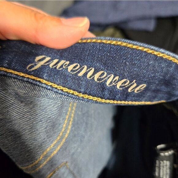 7 For All Mankind Gwenevere Skinny Jeans Dark Wash Sz 25 - Picture 10 of 15